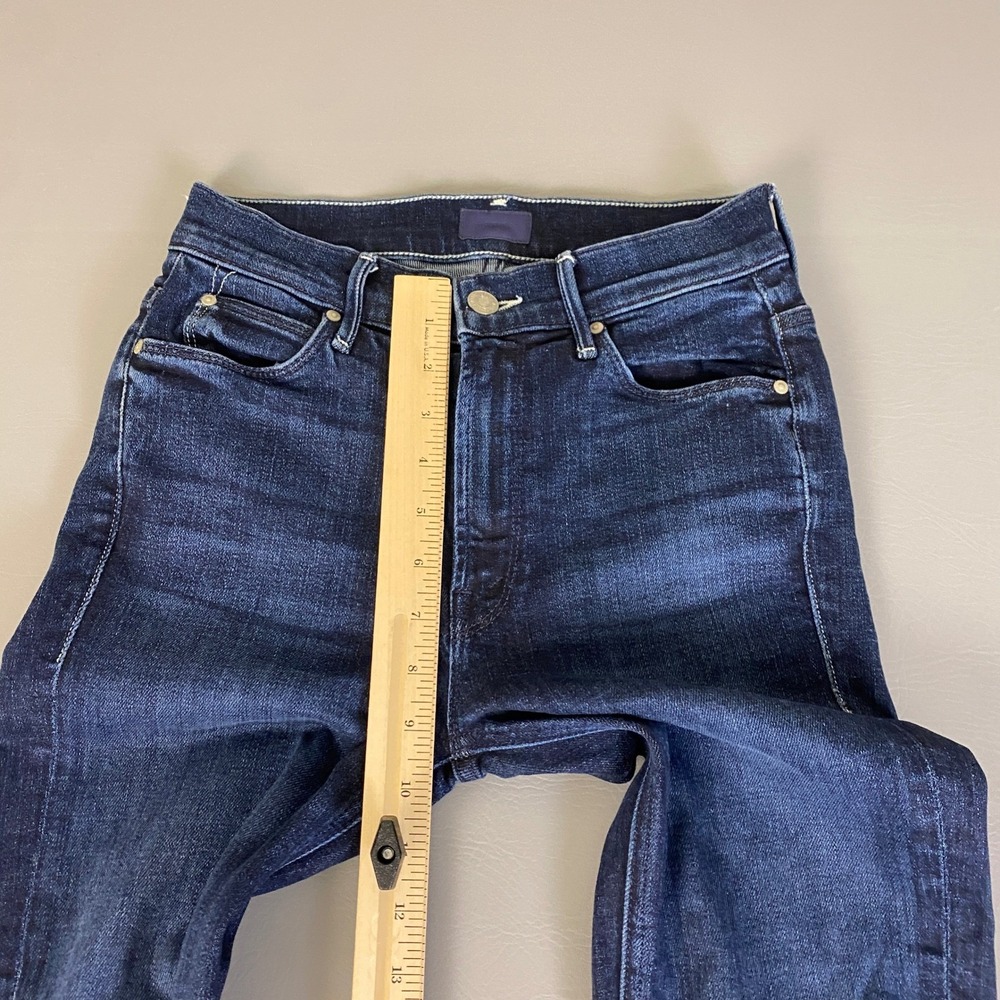 MOTHER Women's Boot Cut Jeans - Dark Blue - Picture 10 of 15
